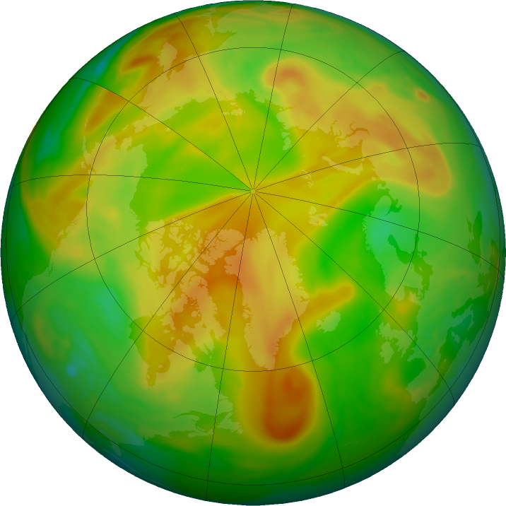 Arctic ozone map for 28 May 2018